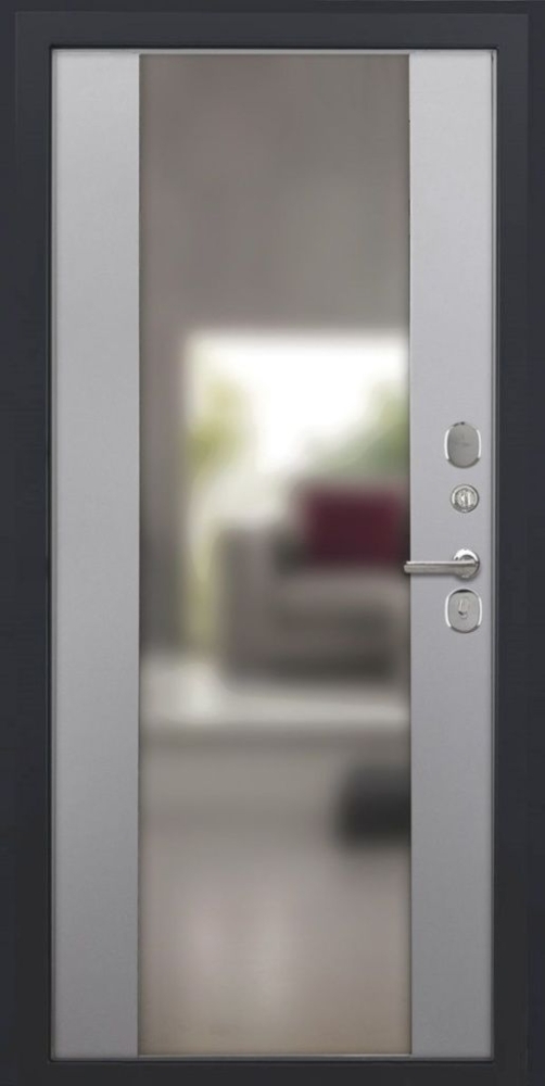 Товар Дверь ДвериПРО Модель L-48 Алиса (16мм, ПВХ софт грей, зеркало) DPRO195337