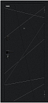 Дверь Браво Граффити-5/SBlack Букле черное/Look Art DIS007411 фото