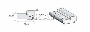 Товар Коробка для полотна: 200x80 Правая BRK5527