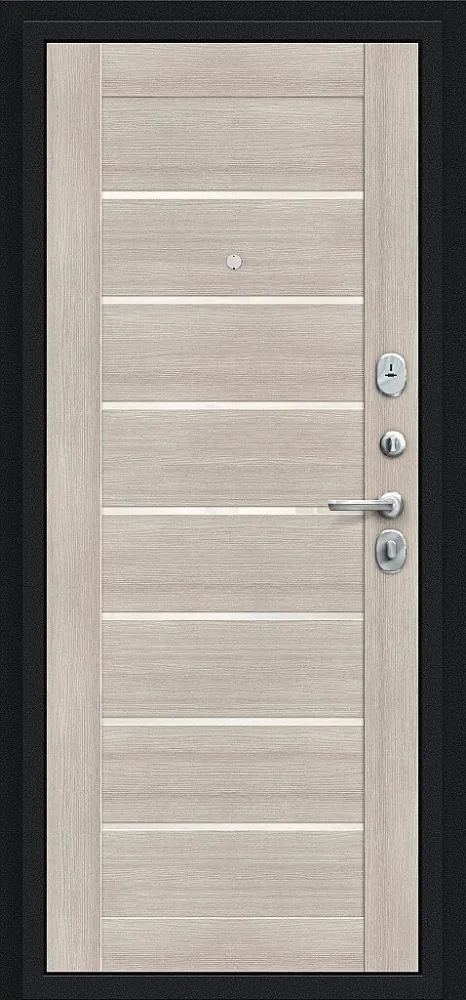 Товар Дверь Техно Букле черное/Cappuccino Veralinga BR5302